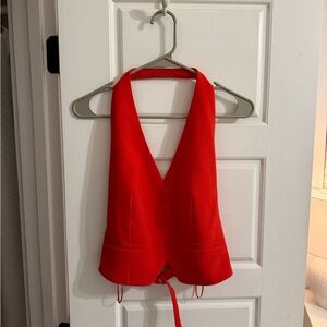 Mango Bold Red Women's Blouse